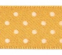 Berisfords Micro Dot Ribbon (Value Roll) 37 Gold