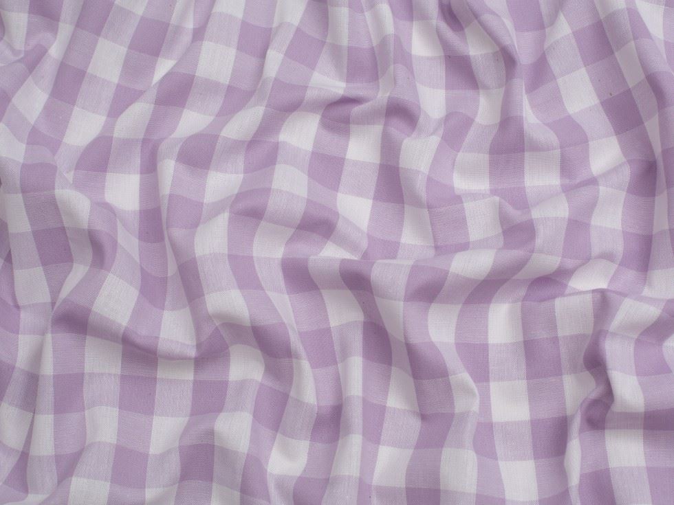 Minerva Core Range 3/4 inch 100% Cotton Gingham Fabric Mauve