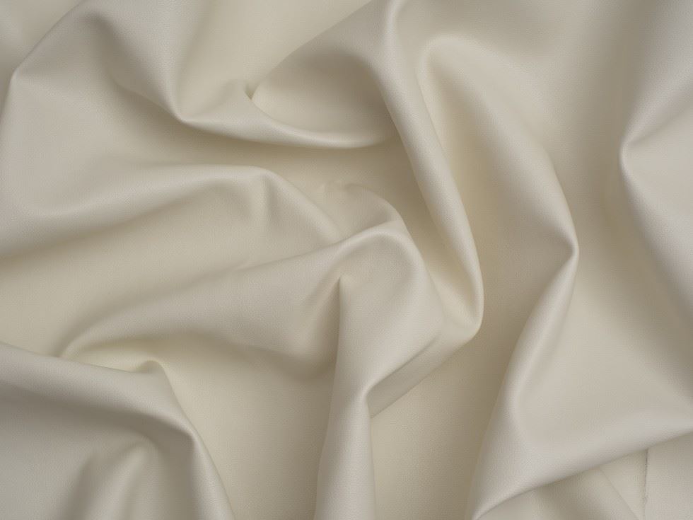 Minerva Core Range Heavy Faux Leather Fabric Ivory