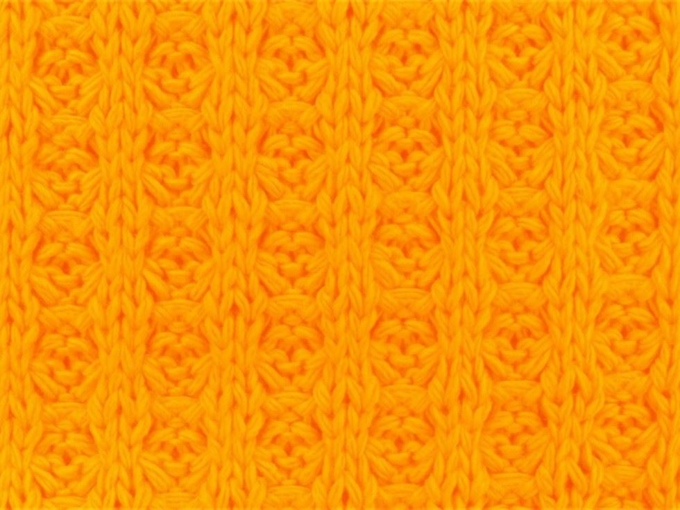 Waffle Cotton Sweater Knit Stretch Fabric Sunshine