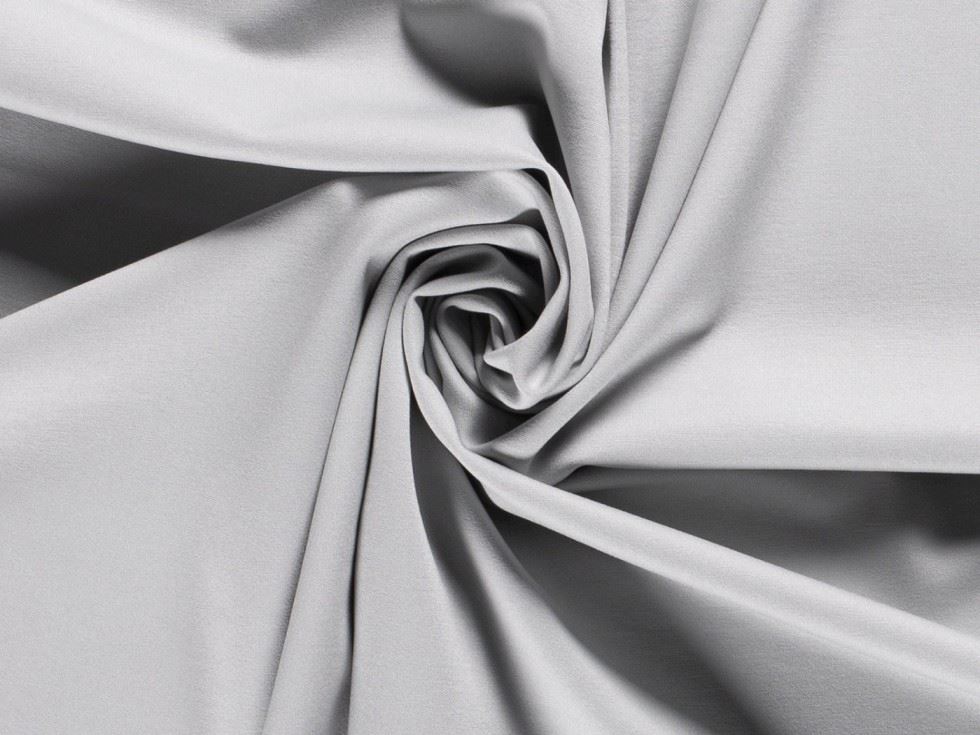 Minerva Core Range Heavy Ponte Roma Double Stretch Knit Fabric Light Grey