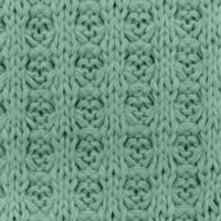Waffle Cotton Sweater Knit Stretch Fabric Old Green
