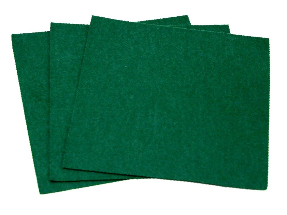 Minerva Core Range Self Adhesive 18inch Felt Fabric Sheets Holly Green