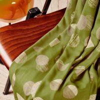 Atelier Brunette Jane Ecovero Viscose Challis Fabric Matcha Leaf