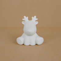 Christmas Cute Reindeer – Bisque Blanks x12