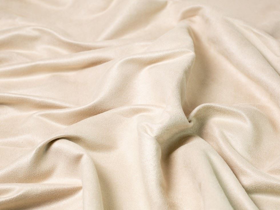 Water Repellent Faux Suede Fabric Cream