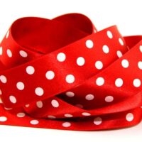 Berisfords Polka Dot Ribbon (Value Roll) 15 Red