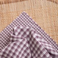 Atelier Brunette Gingham Double Cotton Gauze Fabric Divine Parma