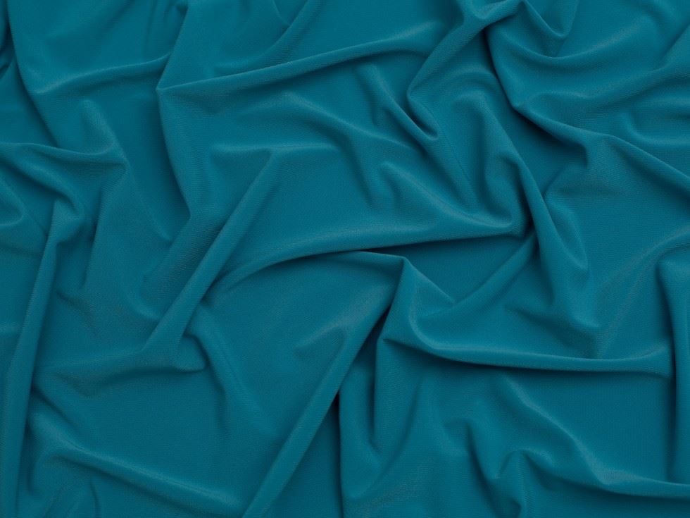 Minerva Core Range Ritual ITY Silky Stretch Knit Fabric Sea Blue