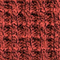 Waffle Tweed Cotton Sweater Knit Stretch Fabric Cherry