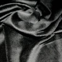 Wool Faux Fur Fabric Black