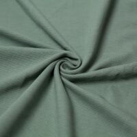 100% Cotton Ottoman Rib Stretch Knit Fabric Mint