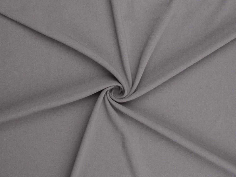Deadstock Rio Stretch Woven Crepe Fabric Graphite