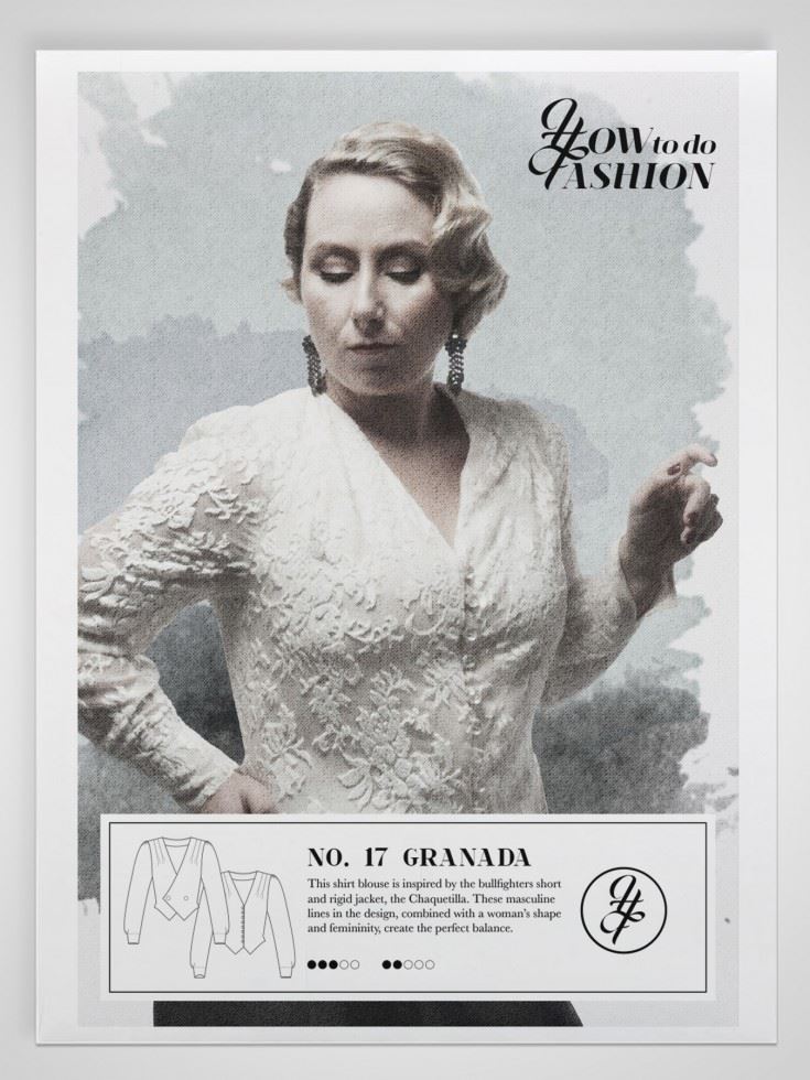 How To Do Fashion Paper Sewing Pattern Granada Blouse
