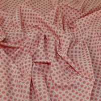 100% Cotton Fabric Pink