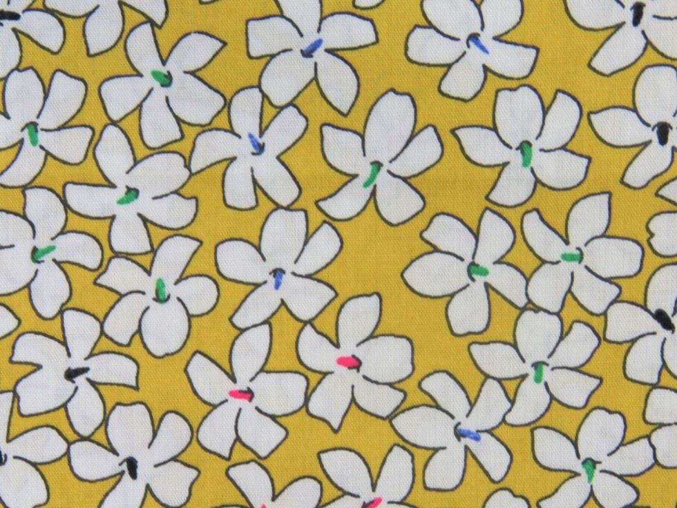 100% Cotton Poplin Fabric Yellow