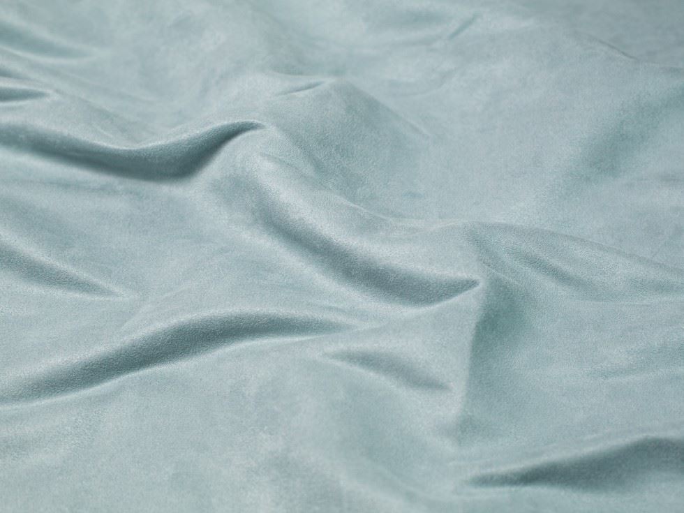 Water Repellent Faux Suede Fabric Duck Egg Blue