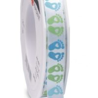 Baby Feet Ribbon (Value Roll) Blue