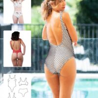 Booby Traps Paper Sewing Pattern Lauren Swimsuit