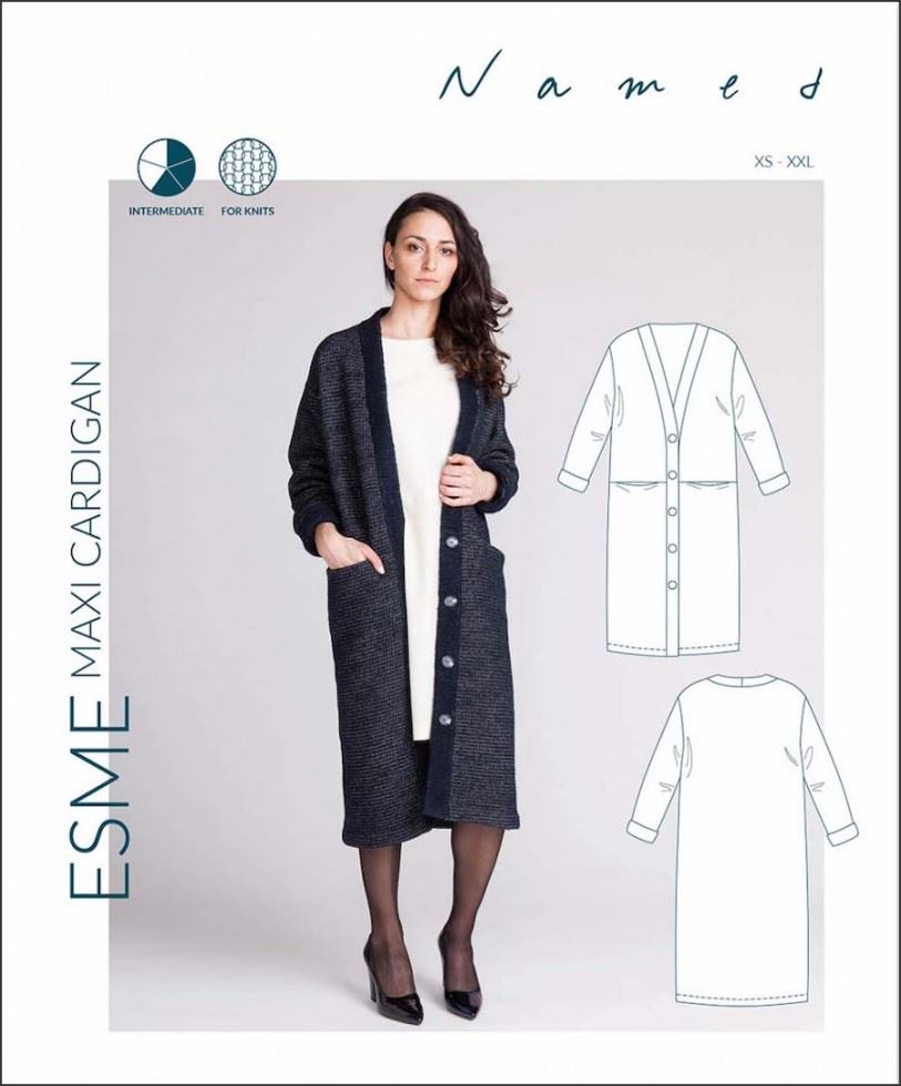 Named Clothing Paper Sewing Pattern Esme Cardigan