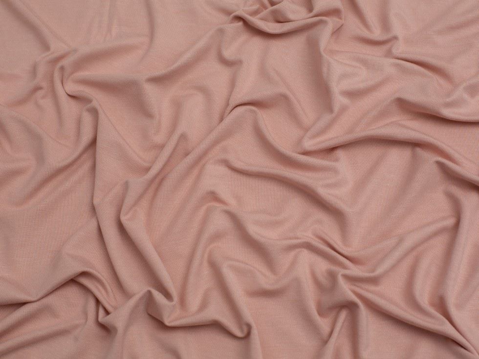 Minerva Core Range Bamboo Jersey Stretch Knit Fabric Blush