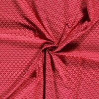 100% Cotton Poplin Fabric Red