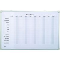 Spaceright Next Day Wall Mounted Magnetic Whiteboard - Yearly Planner