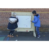 Children's Wooden Outdoor Freestanding Whiteboard