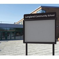 Spaceright WeatherShield Headline Freestanding Outdoor Sign
