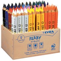 Lyra L3622960 Lyr Ferby Lacquered Pencil 96pcs Wooden Display Scho...