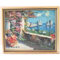 Framed Original Oil Painting On Canvas - Silvani