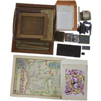 Unique Antique Papermaking Set With 3 Mould And Deckles, Prints And Printmaking Equipment