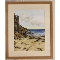 Painting Of Porthgwarra By Alison Neubert