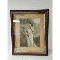 Print  By The Artist Archie Gunn, Often Identified By Generic Titles Such As "pretty Lady"