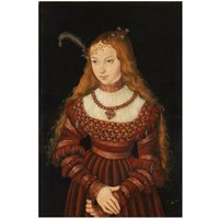 Print - Betrothal Of Sybille By Lucas The Elder Cranach
