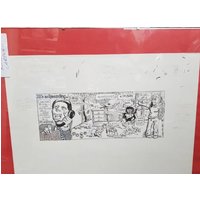 Original Artwork Martin Rowson Black & White Cartoon 2001 "it's So Rewarding... Three Children"