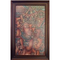 Framed Original Painting - J B Maina
