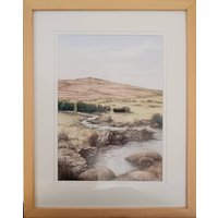 Original Framed Watercolour - Bob Goldthorpe - Kings Tor Dartmoor