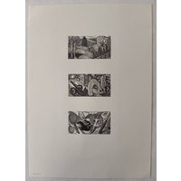 Merivale Editions - Eric Ravilious - Three Vignettes (from Thrice Welcome) - Numbered Print