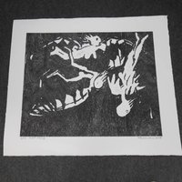 Stephen Cohn Untitled Large Black And White Signed Limited Edition Print