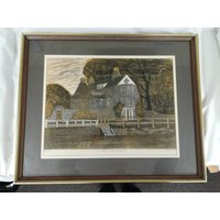 Limited Edition Linocut: 'the Malting House', Rosemary Myers