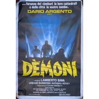 Demoni (1985 Dario Argento Film) Rare Original Italian Two Sheet Poster *ex-shop New Stock*