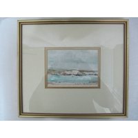 Original Watercolour Weymouth Bay By Arthur James Thompson 1931 - 2014.