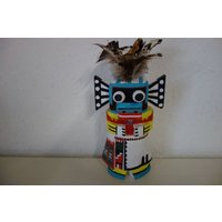 Vintage Hopi Native American Hand Carved Kachina Doll Warrior Signed