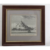 Etching Of St Michael's Mount, Cornwall