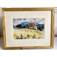 David Birtswhistle Original Signed Watercolour Cotheridge Cottage
