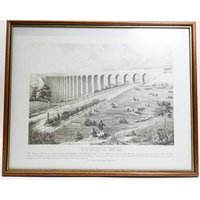 Vintage Print Of Crimple Valley Viaduct Harrogate