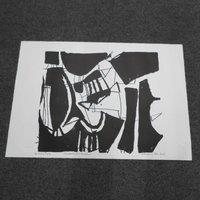 Stephen Cohn Abstract Monochrome Artist's Proof Entitled 'mondstadt Bauplan'