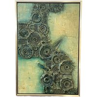 Framed Mixed Media Artwork Untitled
